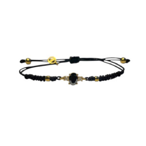 BLACK TOP SILVER BRACELET - PU7906PXMAN