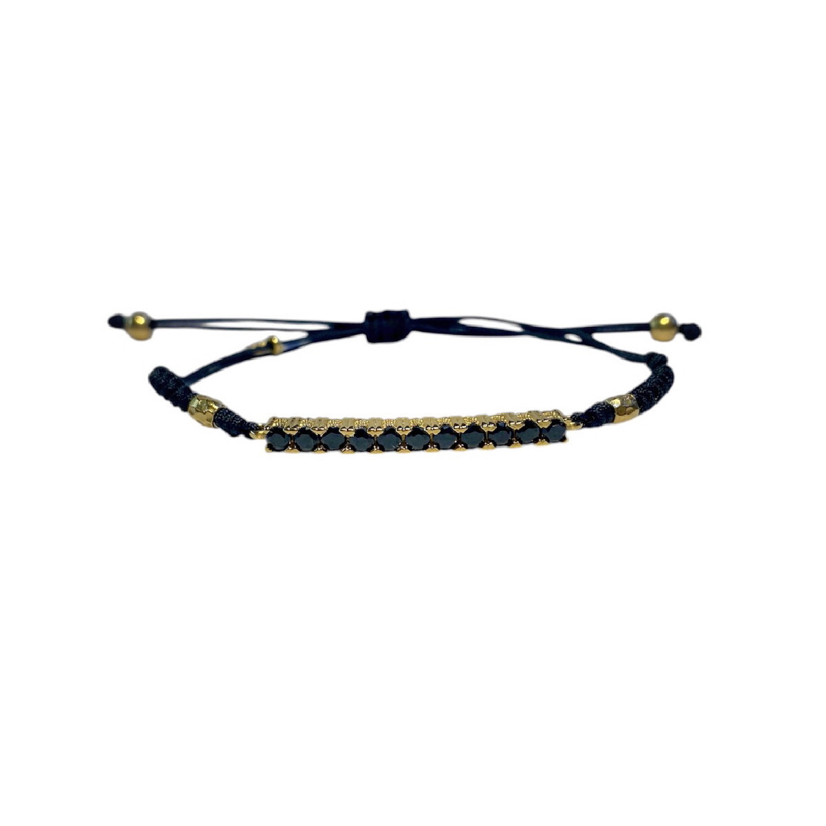 BLACK TOP SILVER BRACELET - PU7852PXN