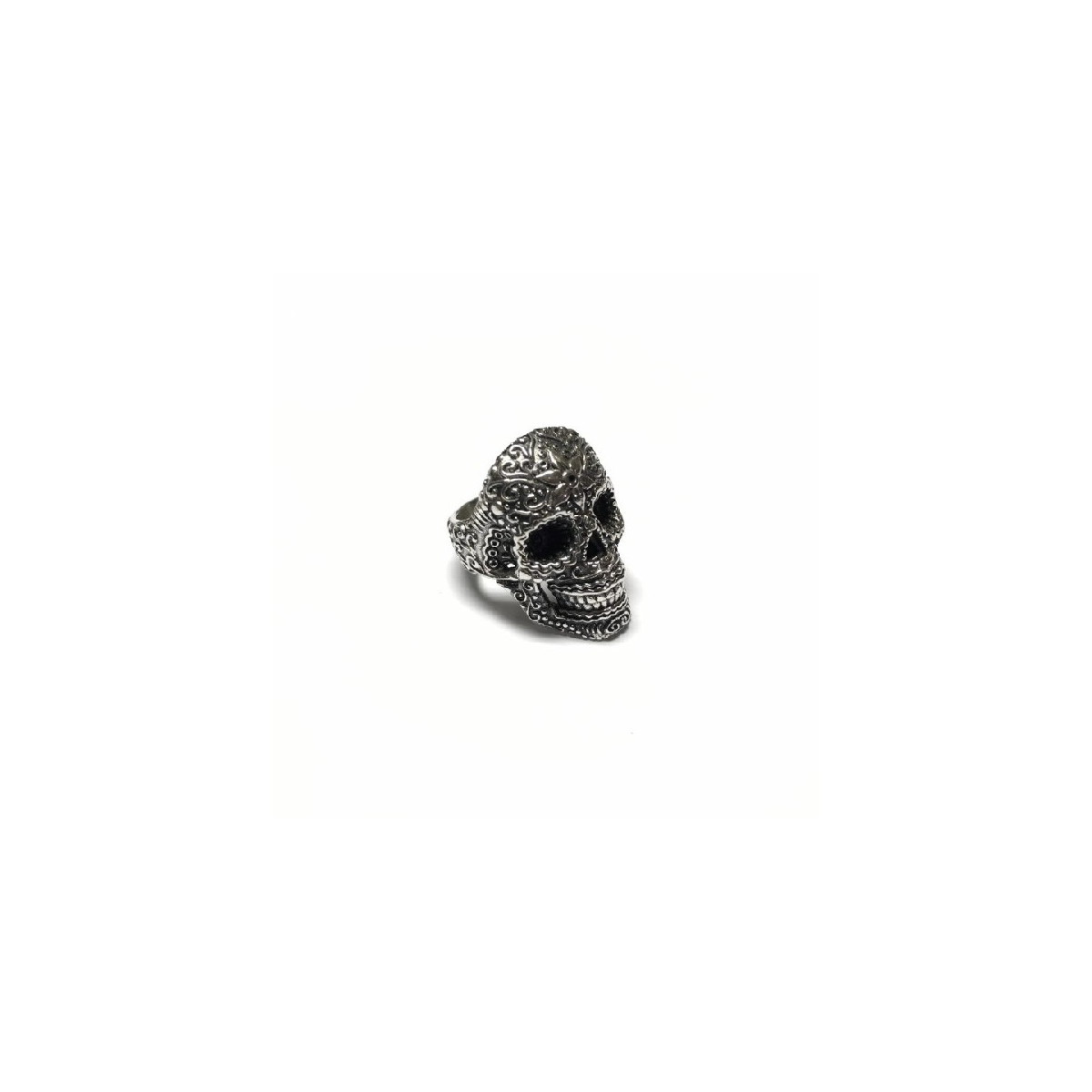 SKULL TOP SILVER RING - AN5476P