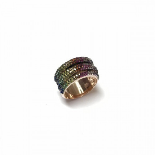 RAINBOW LINEARGENT RING - 16107-R