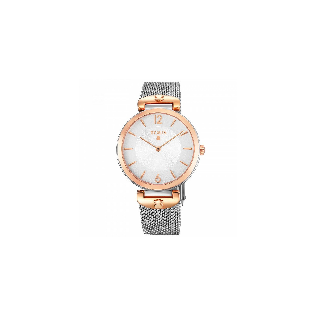 RELOJ TOUS S-MESH ACERO IP ROSADO