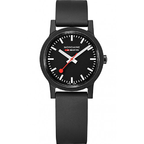 BLACK  MONDAINE SBB ESSENCE WATCH - MS132120RB