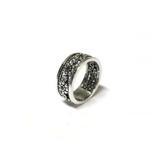 ANILLO TOP SILVER FLORES ROSA - AN5900P1L