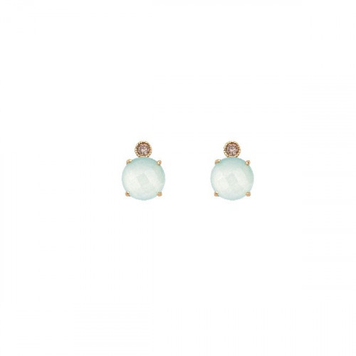 CHALCEDONY SUNFIELD EARRINGS - PE060713/2