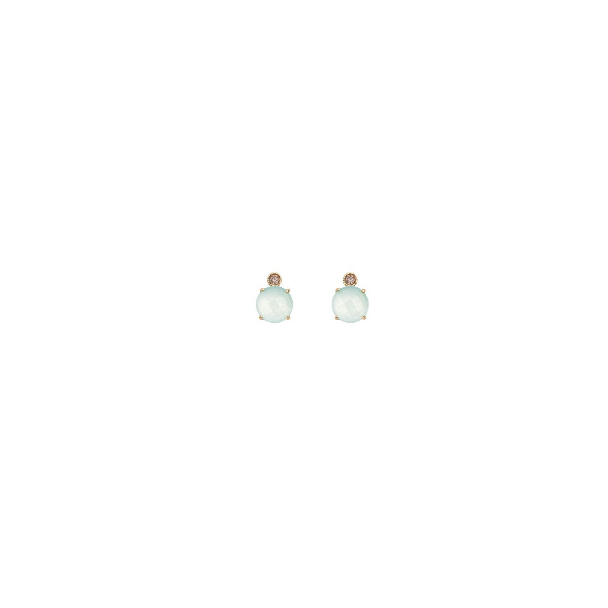 CHALCEDONY SUNFIELD EARRINGS - PE060713/2