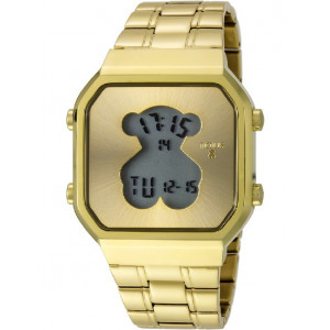 GOLD IP STEEL SQ D-BEAR TOUS WATCH - 600350285