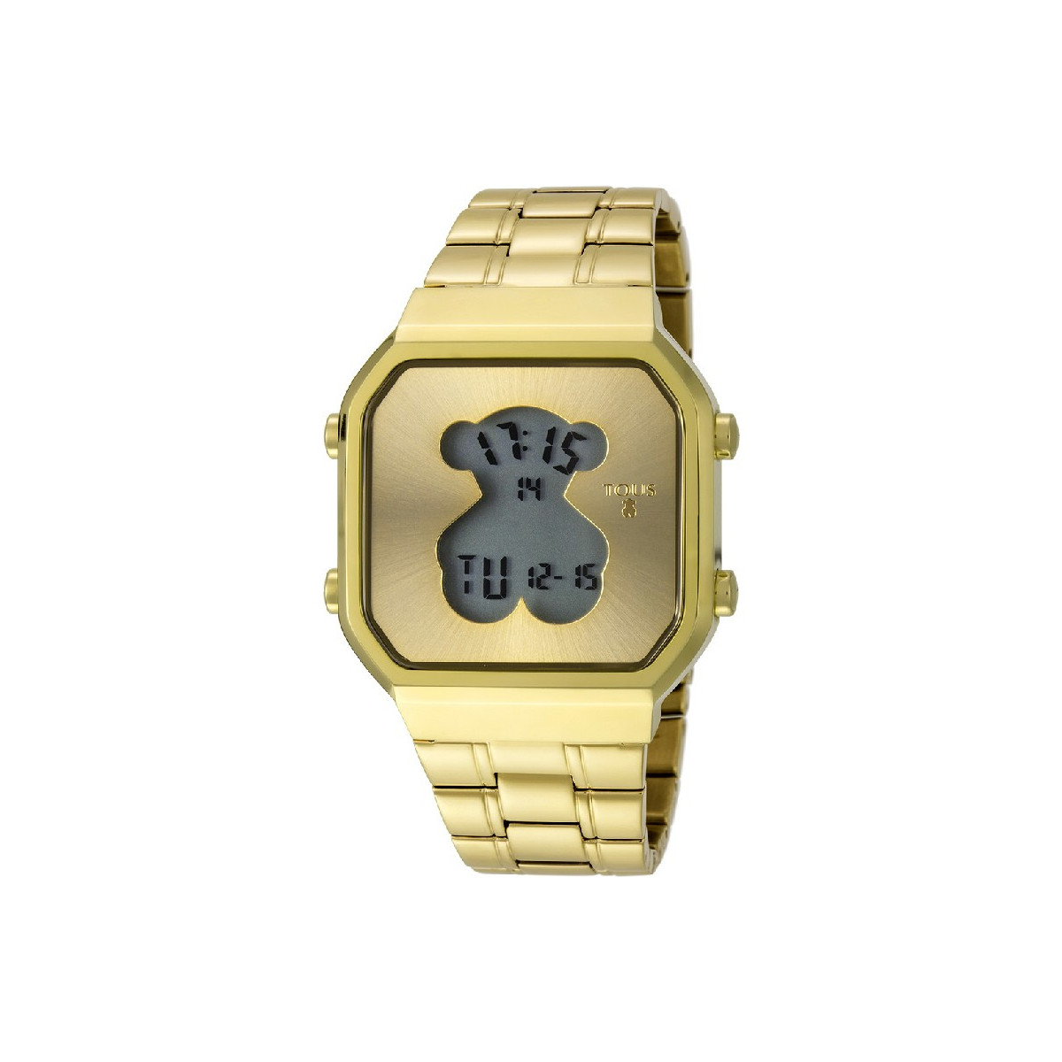 RELOJ TOUS D-BEAR SQ DE ACERO IP DORADO - 600350285