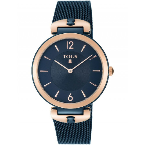 ROSE AND BLUE IP STEEL S-MESH TOUS WATCH - 800350835