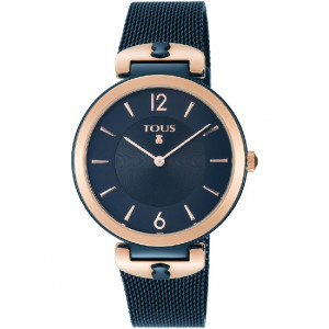 ROSE AND BLUE IP STEEL S-MESH TOUS WATCH - 800350835
