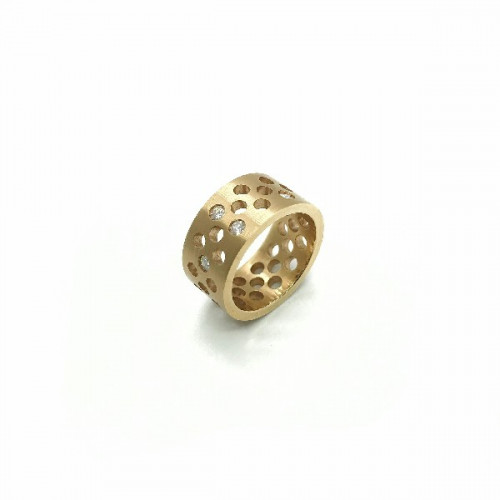 HOLE ROSE GOLD RING - R-108/4P/V