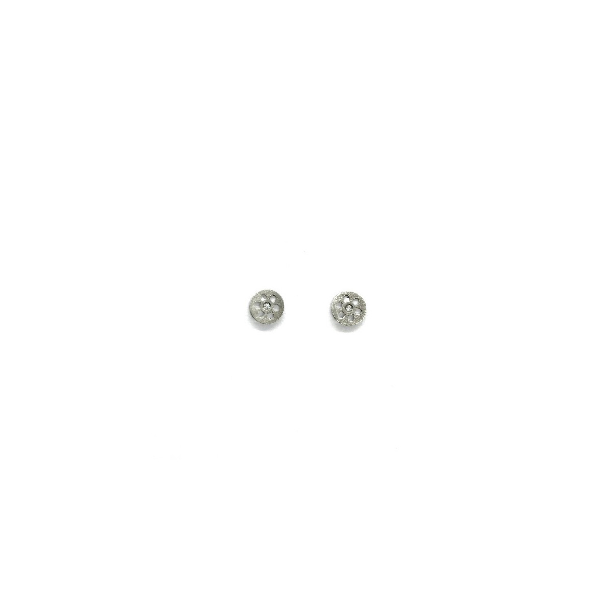 PENDIENTES PLACA FLOR - F4057M