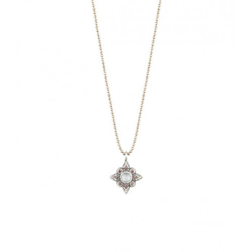 CHALCEDONY STAR SUNFIELD NECKLACE - CL061410/13