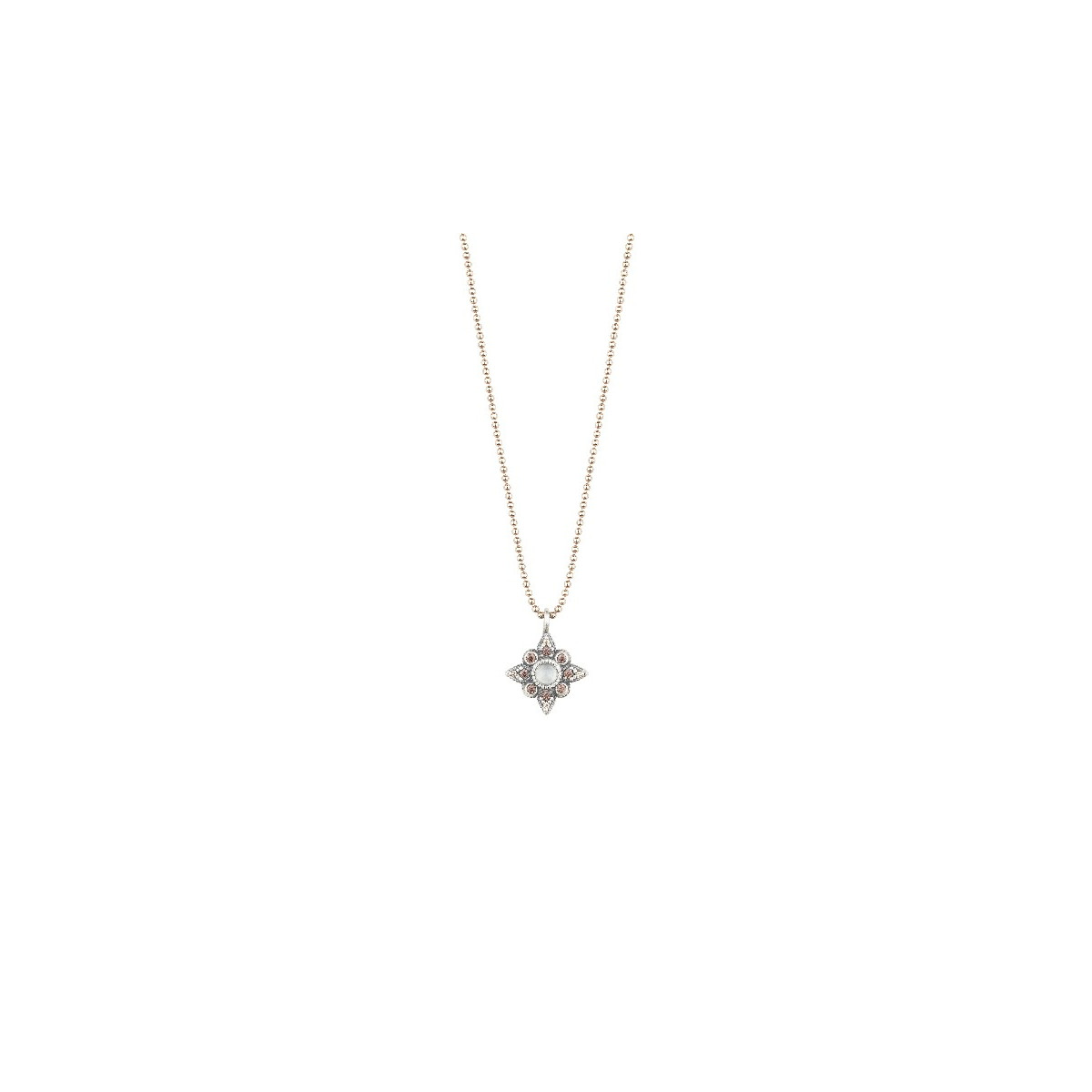 CHALCEDONY STAR SUNFIELD NECKLACE - CL061410/13