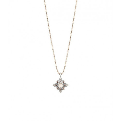 STAR CHALCEDONY SUNFIELD NECKLACE - CL061410/15