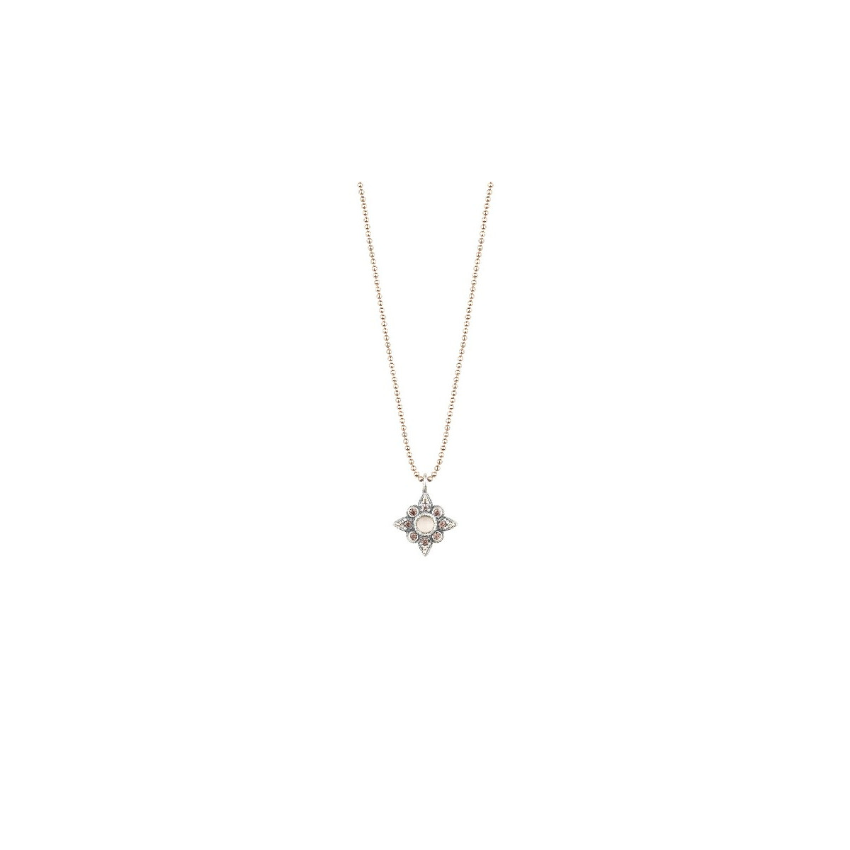 STAR CHALCEDONY SUNFIELD NECKLACE - CL061410/15