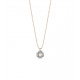 FLOR ROSE QUARTZ SUNFIELD NECKLACE - CL061411/15