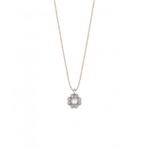 FLOR ROSE QUARTZ SUNFIELD NECKLACE - CL061411/15