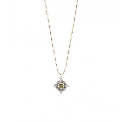 CITRINE STAR SUNFIELD NECKLACE - CL061410/25