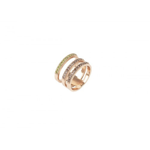TRIPLE ROSE GOLD SUNFIELD RING - AN061954/2