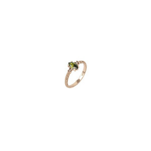 ROSE GOLD PERIDOT SUNFIELD RING - AN061962/2