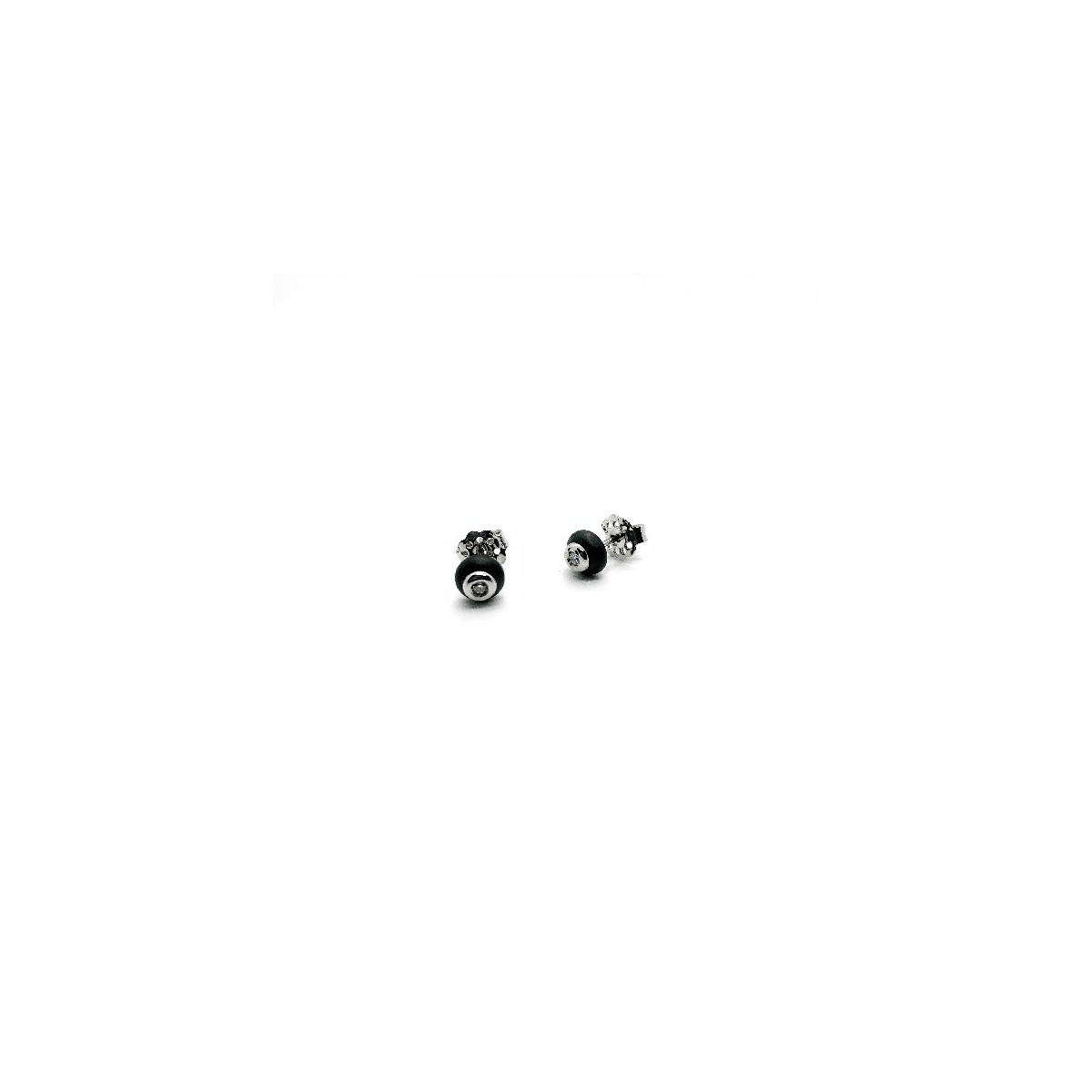 WHITE GOLD OROTECH EARRINGS - OK 5-24 SHW