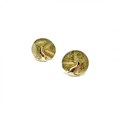 CIRCLE SHEET CLIMENT 1890 EARRINGS - A-2457P3/BR