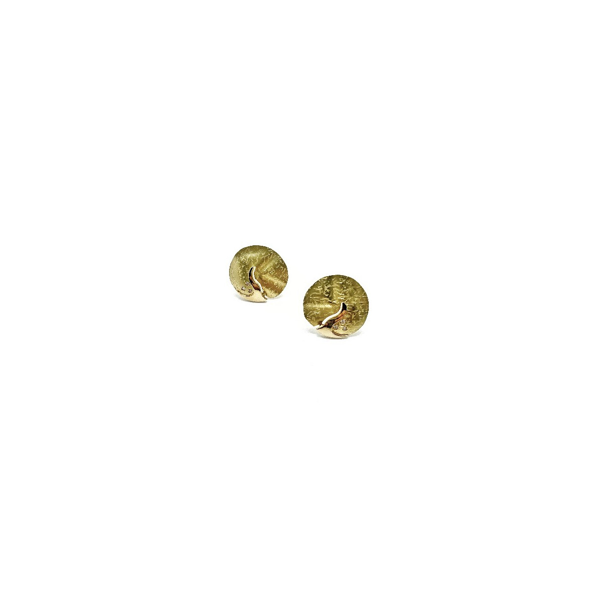 CIRCLE SHEET CLIMENT 1890 EARRINGS - A-2457P3/BR