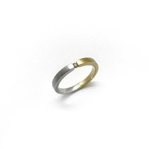 BICOLOR SOLITARY RING - SM4182010-0