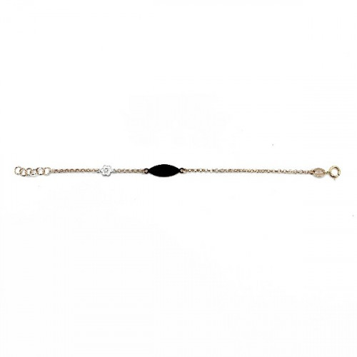 PULSERA SANDRA INFANTIL FLOR BICOLOR - BB1734-3PU