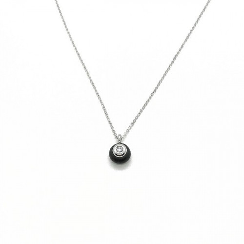 CERÁMIC AND DIAMOND OROTECH NECKLACE - CK 7-13 SHW