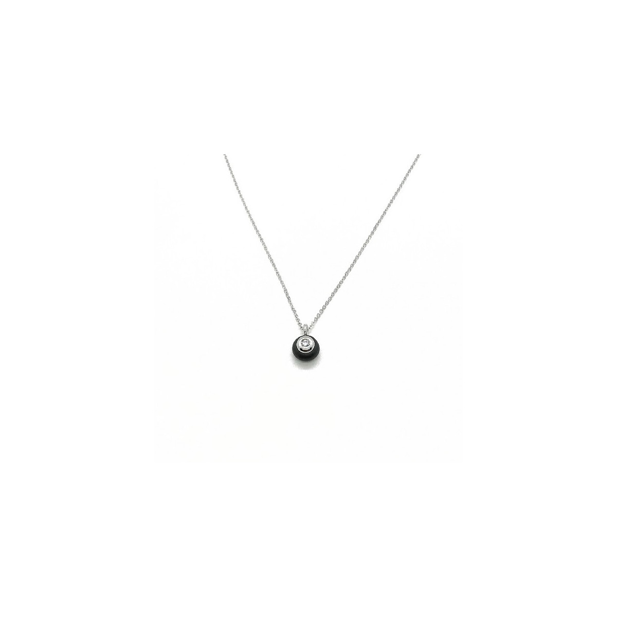 CERÁMIC AND DIAMOND OROTECH NECKLACE - CK 7-13 SHW