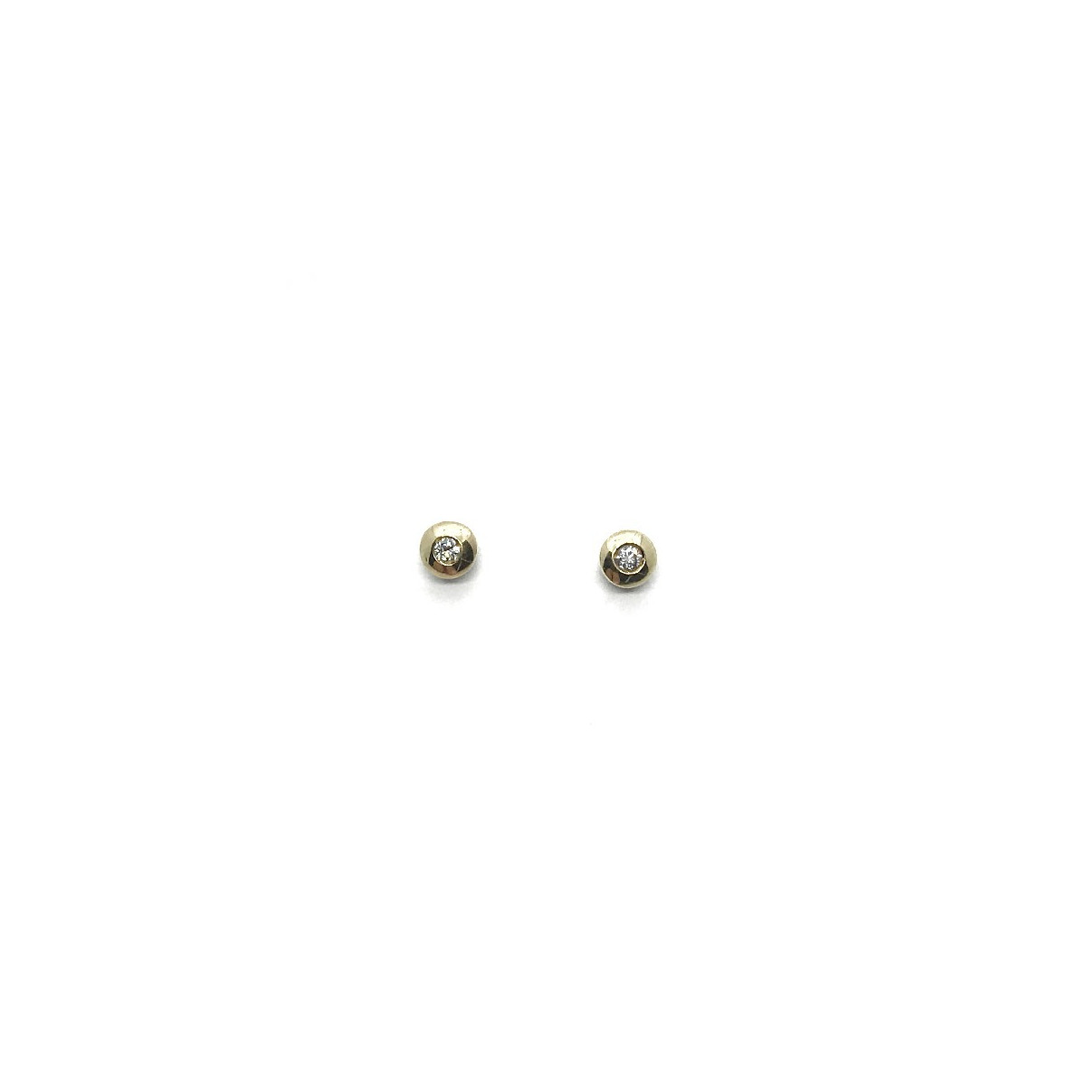 YELLOW GOLD DIAMOND CLIMENT 1899 EARRINGS - D-2079-22P3/BR