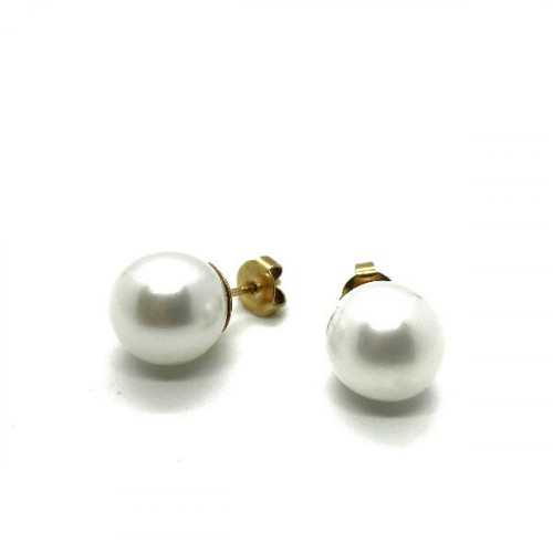 GOLD PEARL EARRINGS - PX-OG-13-14