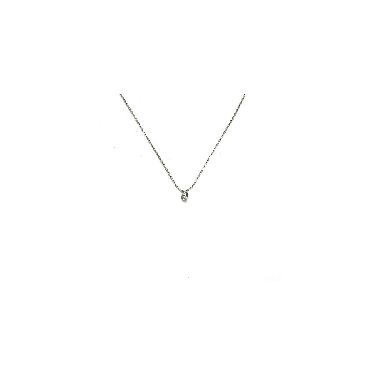 WHITE GOLD DIAMOND NECKLACE - 4843A/001