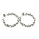 SILVER TOP SILVER EARRINGS - PE6206PCRI