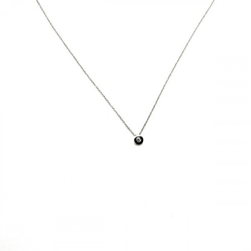 COLLAR EKAN ORO BLANCO DIAMANTE - 088073