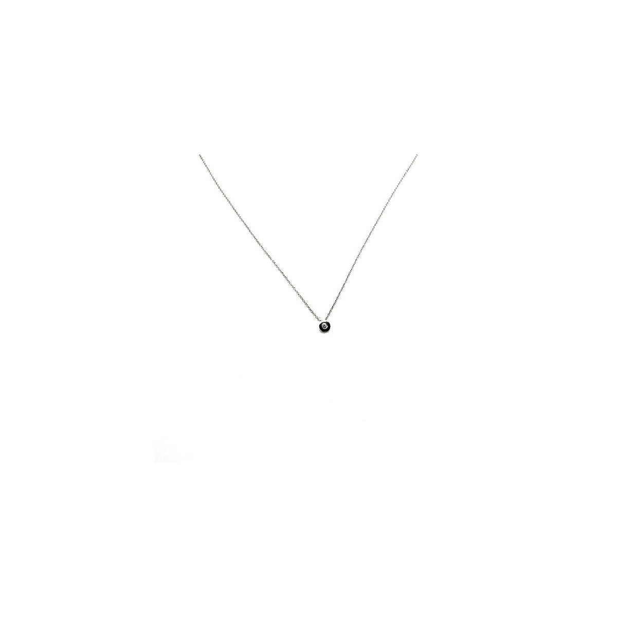 COLLAR EKAN ORO BLANCO DIAMANTE - 088073