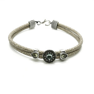 PULSERA TOP SILVER MARRÓN CLARO - PU6456PV