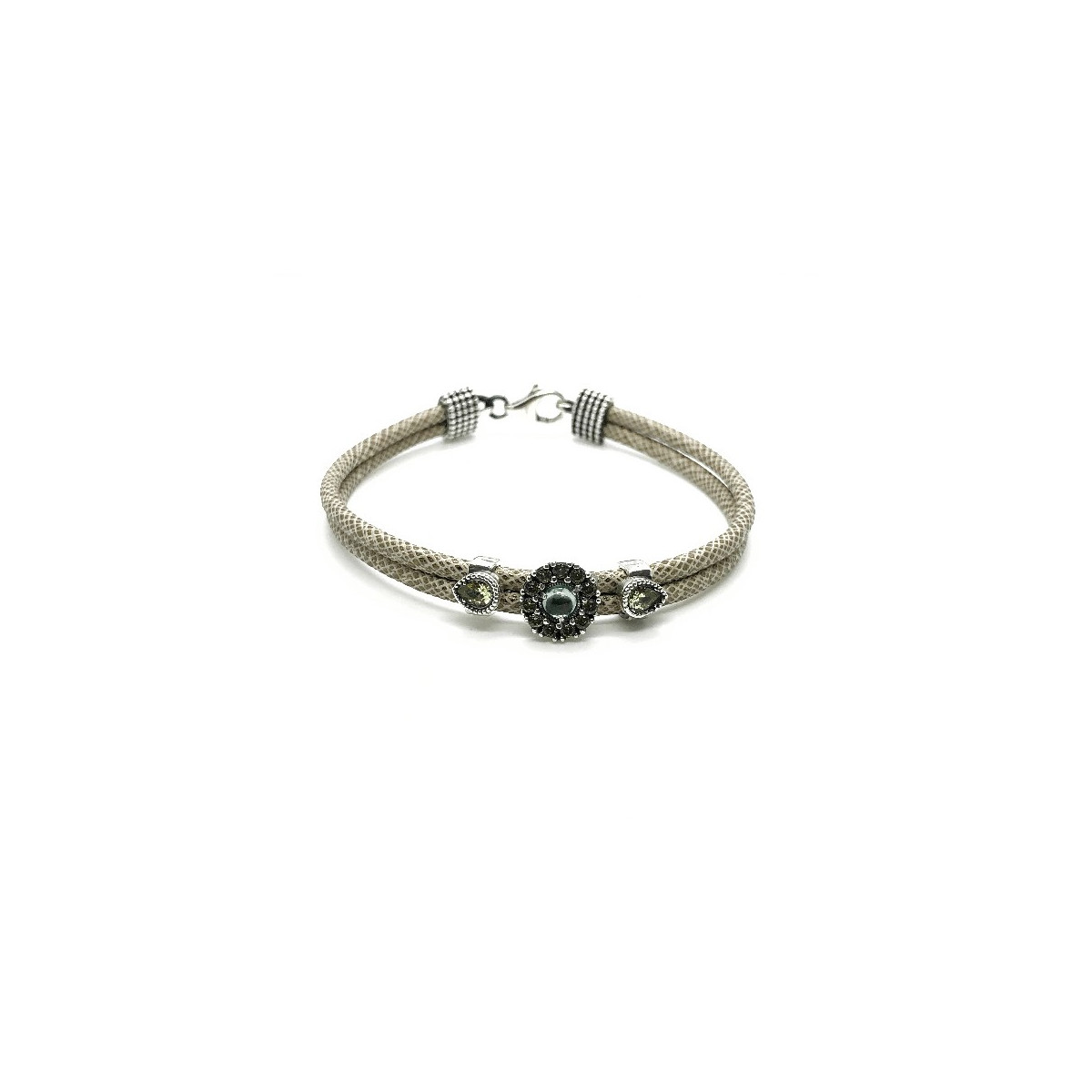 PULSERA TOP SILVER MARRÓN CLARO - PU6456PV