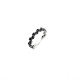 BLACK TOP SILVER RING - AN6319PN