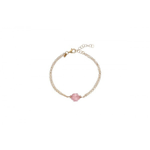 POLSERA  ALISIA QUARS ROSA - AL2211ORO QUARZOROSA