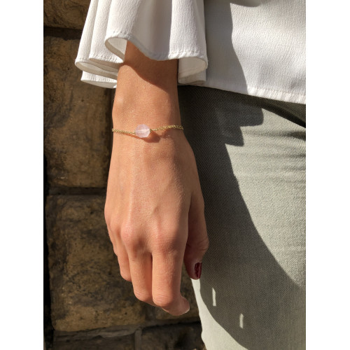 POLSERA  ALISIA QUARS ROSA - AL2211ORO QUARZOROSA