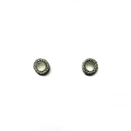 PENDIENTES SUNFIELD PLATA CALCEDONIA - PE060634