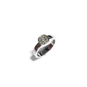 ANELL OR BLANC DIAMANTS - S12-08427