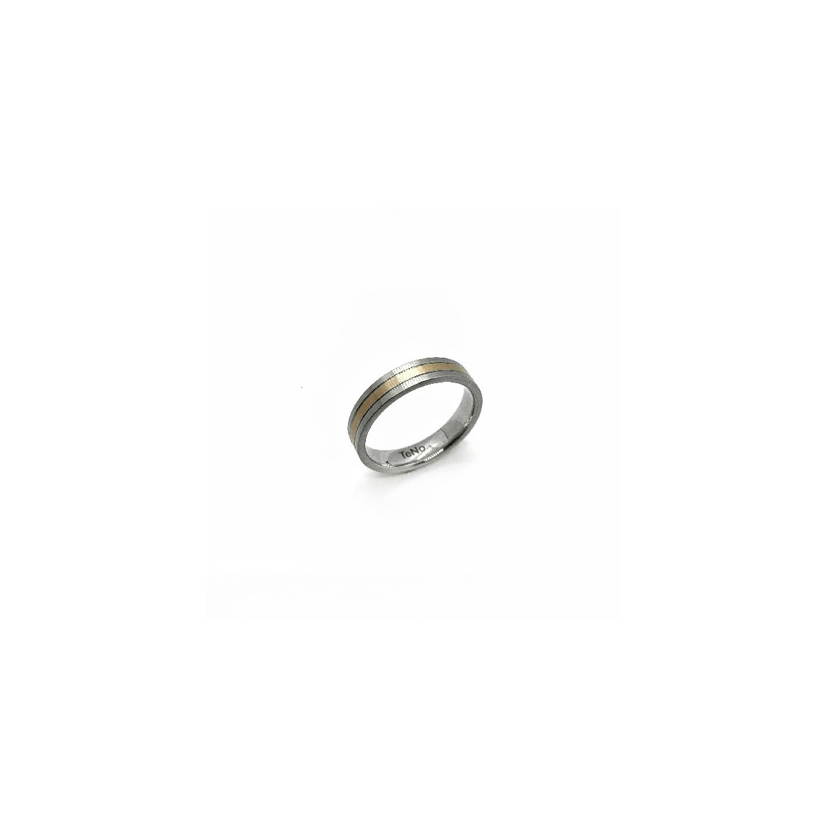 STEEL AND GOLD TENO RING - 068.1800.D30RG.60