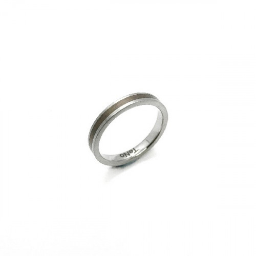 STEEL AND SILVER TENO RING - 067.1700.D30.53
