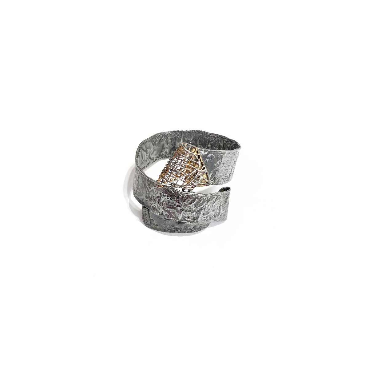 ILUMINADA MENDES SILVER SLAVE BRACELET - PPU10845F