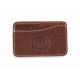 BROWN LEATHER PLATADEPALO CARD - ACC71