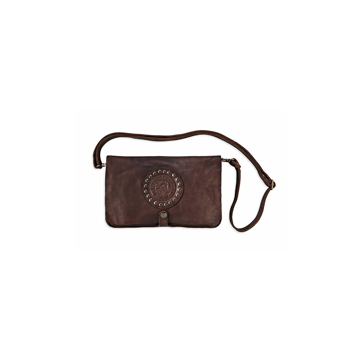 BROWN LEATHER PLATADEPALO HANDBAG - ACC88