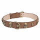 COLLAR DE PERRO MARRÓN CLARO - DOGBROWN3,5